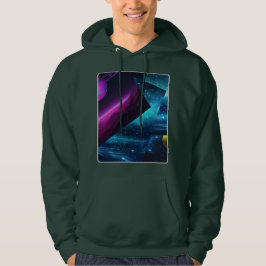 Heren Retro Cosmic Multiverse Galactic Hoodie