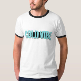 Heren Retro Good Vibes Ringert-shirt T-shirt