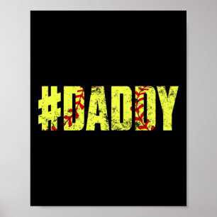 Heren Retro Vaderdag Mannen Zachte Daddy Zachte Sp Poster