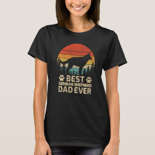 Heren Retro Vintage Beste Duitse Herders Vader Ooi T-shirt