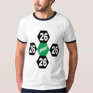 Heren Ringer T-shirt  ONTWERP  SPORT 26