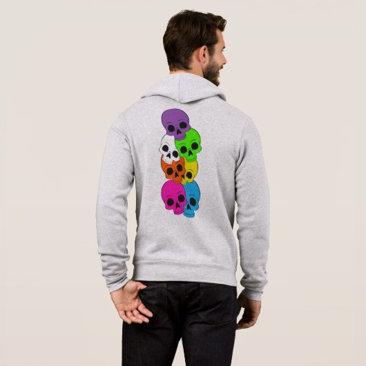 Heren ritssluiting Hoodie (Achterkant volledig)