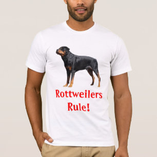Heren Rottweilers Rulen Puppy Hond T-shirt