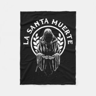Heren Santa Muerte Mexico Calavera Skelet Schedel Fleece Deken