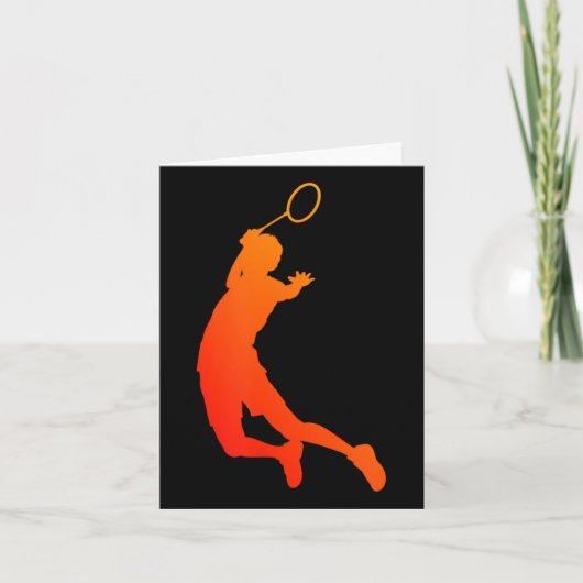 Heren Shuttle Badminton Squash Badminton Speler  Kaart (Voorkant)