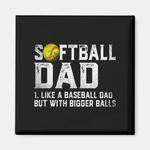 Heren Softball Vader Honkbal Grotere Vaders D T Sh Magneet