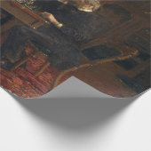 Heren spelen een spel van schaken (Thomas Eakins) Cadeaupapier (Hoek)