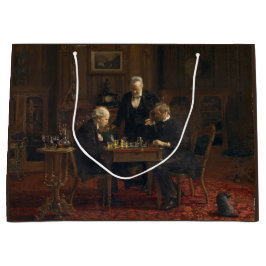 Heren spelen een spel van schaken (Thomas Eakins) Groot Cadeauzakje