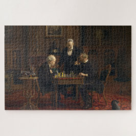 Heren spelen een spel van schaken (Thomas Eakins) Legpuzzel