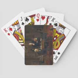 Heren spelen een spel van schaken (Thomas Eakins) Pokerkaarten