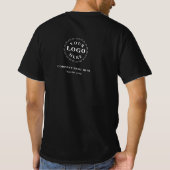 Heren STAFF Zwarte Waarde T-Shirt (Achterkant)