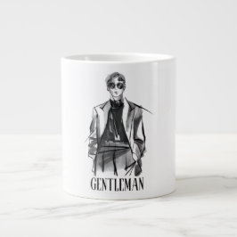 Heren stijl koffiemok grote koffiekop