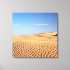 Heren stromend woestijnzand.. canvas afdruk