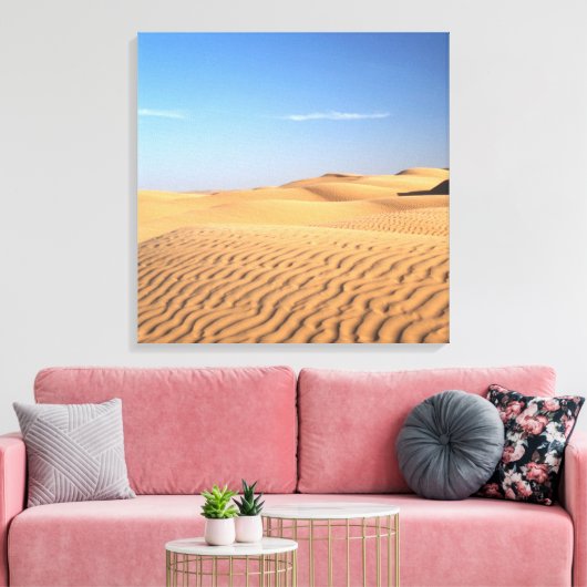 Heren stromend woestijnzand.. canvas afdruk (Insitu (Woonkamer))