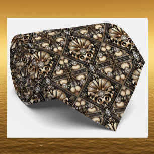 Heren stropdas Art Deco namaak diamant halsband