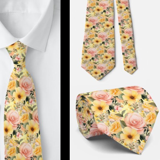 Heren stropdas | Bloemenhalsband voor bruiloft en