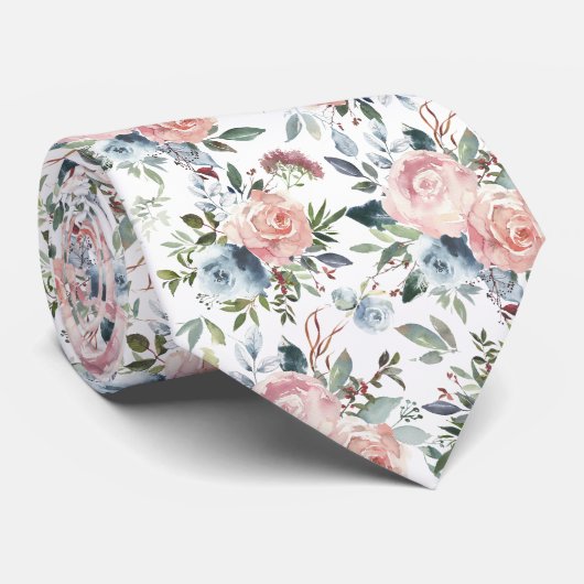 Heren stropdas | Bloemenhalsdoek voor bruiloft & e (Opgerold)