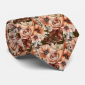 Heren stropdas | Bloemenhalsdoek voor bruiloft & e (Opgerold)