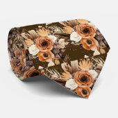Heren stropdas | Bloemenhalsdoek voor bruiloft en (Opgerold)