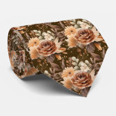 Heren stropdas | Bloemenhalsdoek voor bruiloft en (Opgerold)