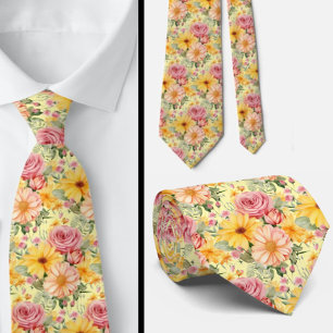 Heren stropdas Bloemenhalsdoek voor bruiloft en