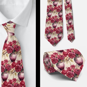 Heren stropdas Bloemenhalsdoek voor bruiloft en