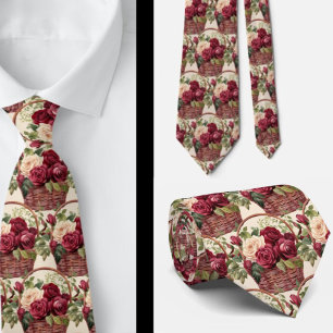 Heren stropdas Bloemenhalsdoek voor bruiloft en