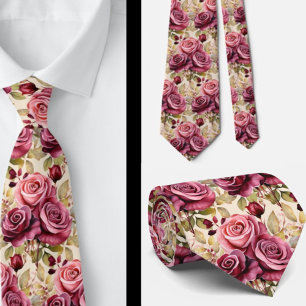Heren stropdas Bloemenhalsdoek voor bruiloft en
