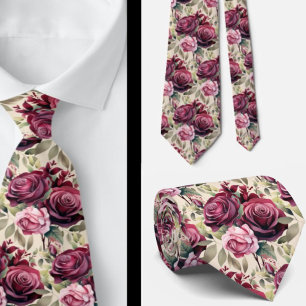 Heren stropdas Bloemenhalsdoek voor bruiloft en