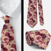 Heren stropdas | Bloemenhalsdoek voor bruiloft en 