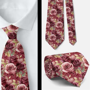 Heren stropdas Bloemenhalsdoek voor bruiloft en