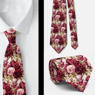 Heren stropdas Bloemenhalsdoek voor bruiloft en