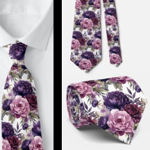 Heren stropdas | Bloemenhalsdoek voor bruiloft en 