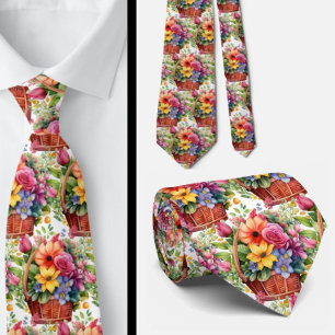 Heren stropdas Bloemenhalsdoek voor bruiloft en