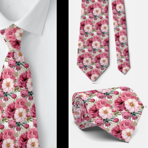 Heren stropdas   Bloemenhalsdoek voor bruiloft en 