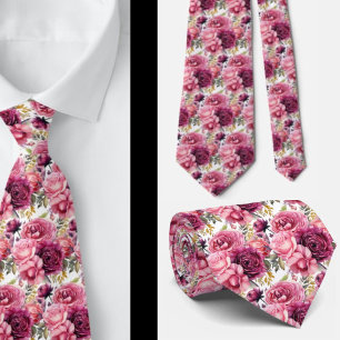 Heren stropdas Bloemenhalsdoek voor bruiloft en