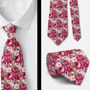 Heren stropdas Bloemenhalsdoek voor bruiloft en