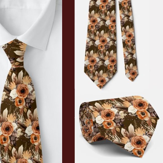 Heren stropdas | Bloemenhalsdoek voor bruiloft en
