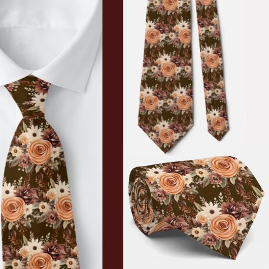 Heren stropdas | Bloemenhalsdoek voor bruiloft en