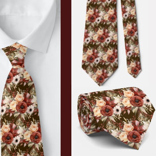 Heren stropdas Bloemenhalsdoek voor bruiloft en