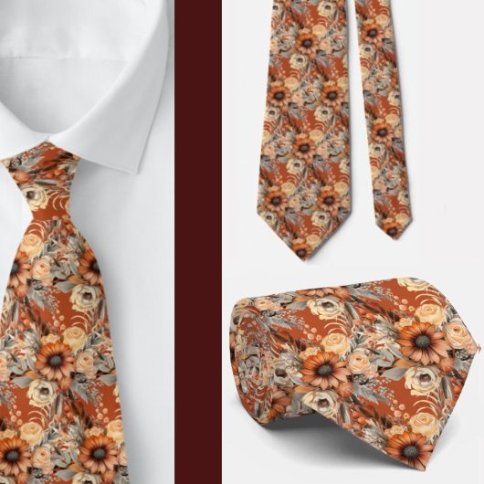 Heren stropdas | Bloemenhalsdoek voor bruiloft en