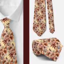 Heren stropdas | Bloemenhalsdoek voor bruiloft en 