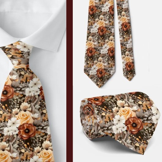 Heren stropdas | Bloemenhalsdoek voor bruiloft en