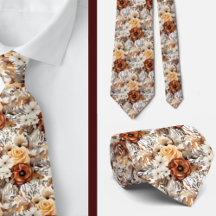 Heren stropdas | Bloemenhalsdoek voor bruiloft en