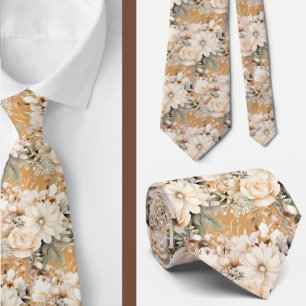 Heren stropdas Bloemenhalsdoek voor bruiloft en