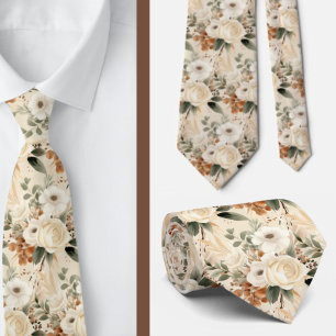 Heren stropdas Bloemenhalsdoek voor bruiloft en