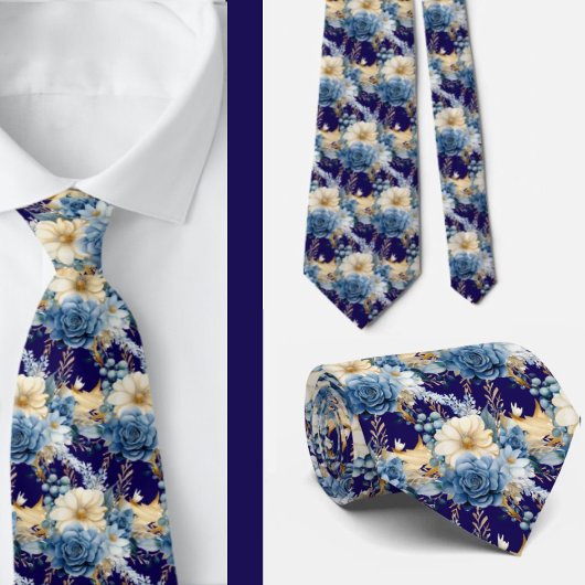 Heren stropdas | Bloemenhalsdoek voor bruiloft en