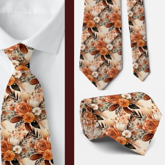 Heren stropdas | Bloemenhalsdoek voor bruiloft en