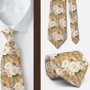 Heren stropdas Bloemenhalsdoek voor bruiloft en