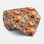 Heren stropdas | Bloemenhalsdoek voor bruiloft en (Opgerold)